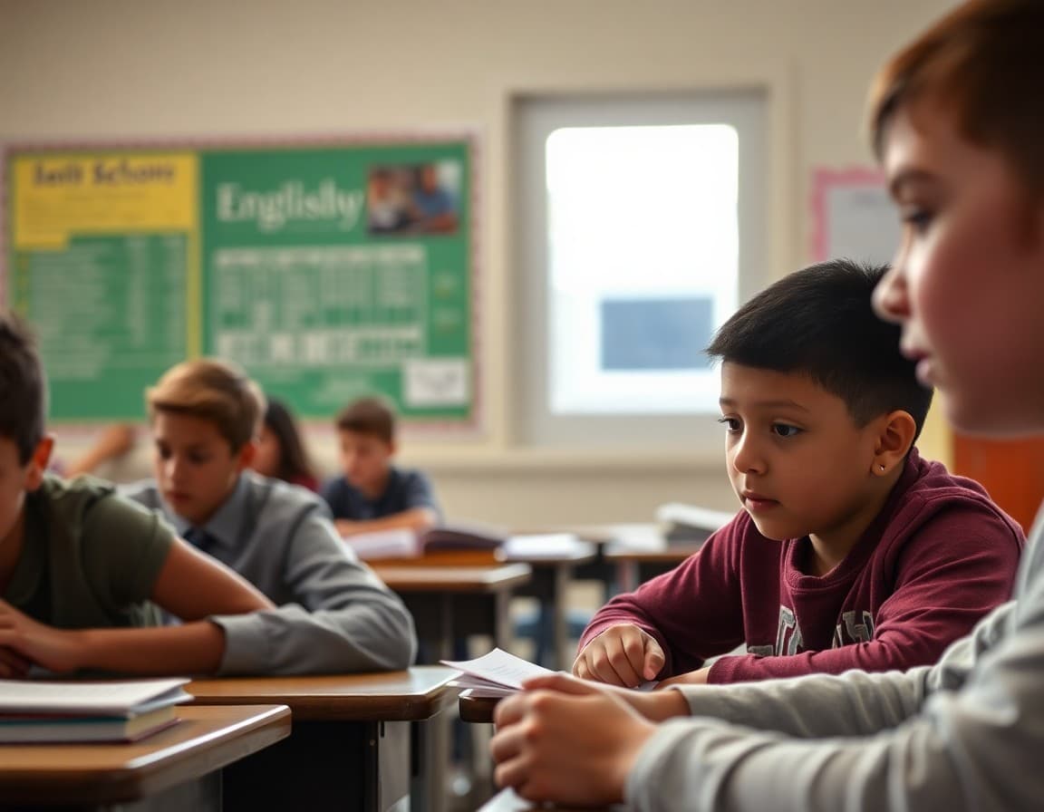 English language arts standards document with grade-level expectations highlighted
