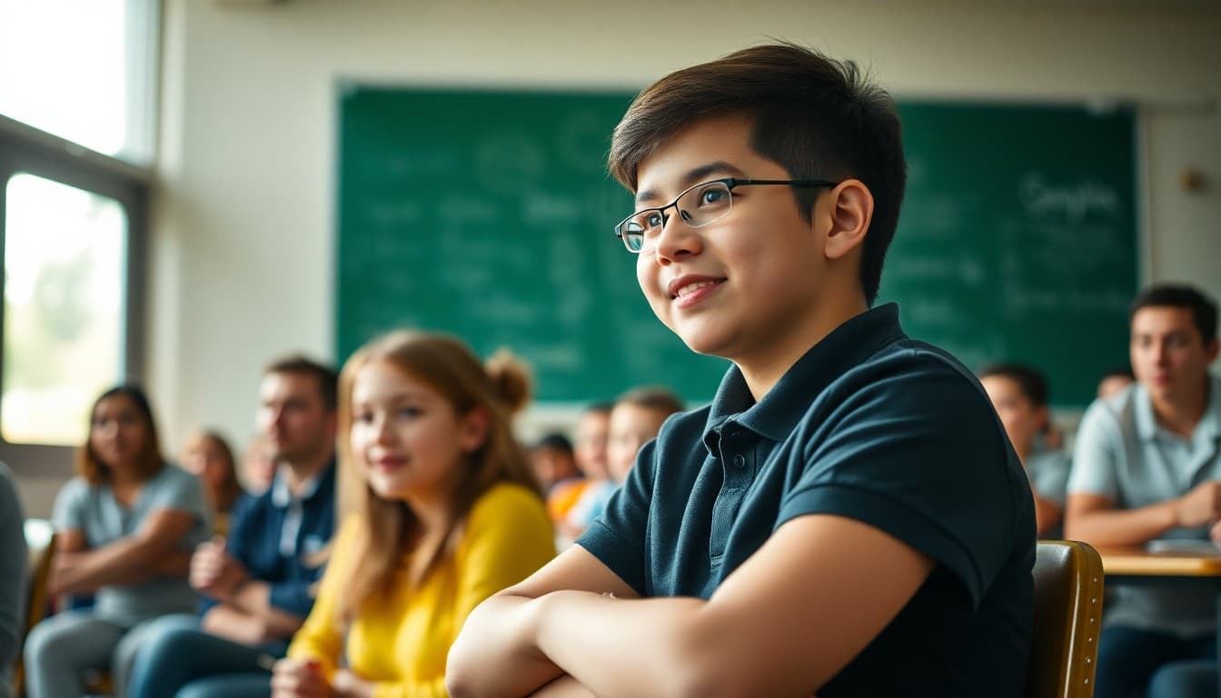 District school community members at a school event or presentation