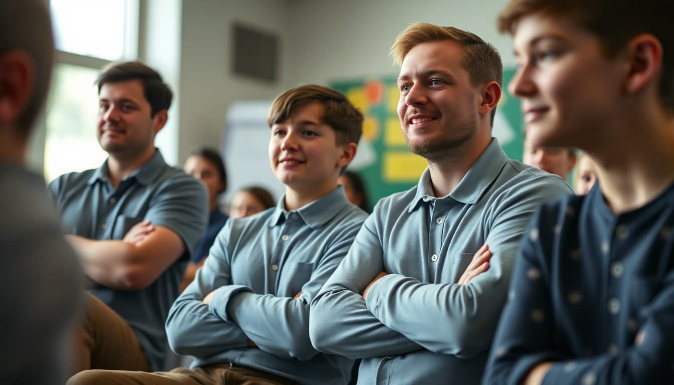 District school community members at a school event or presentation