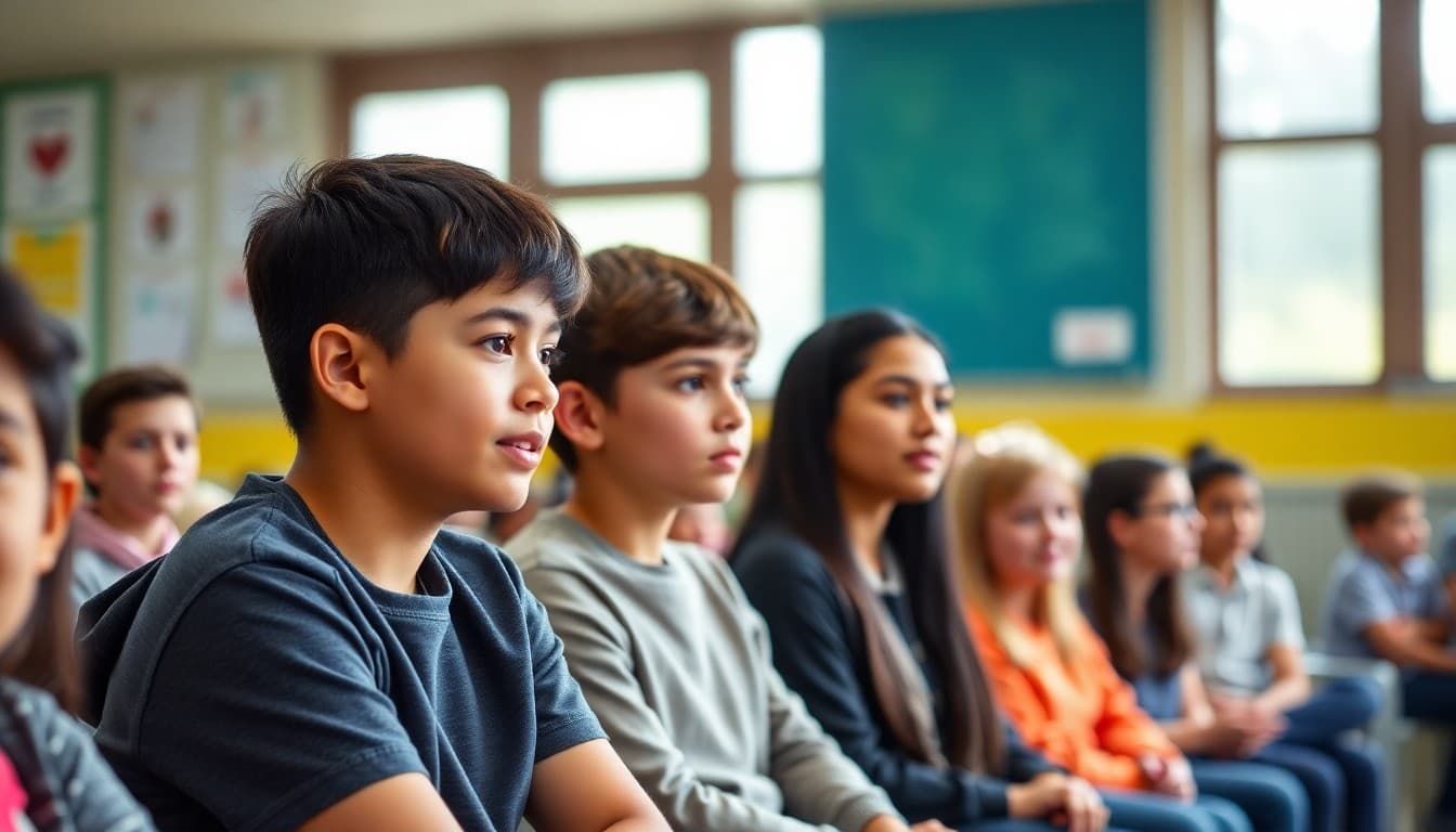 District school community members at a school event or presentation