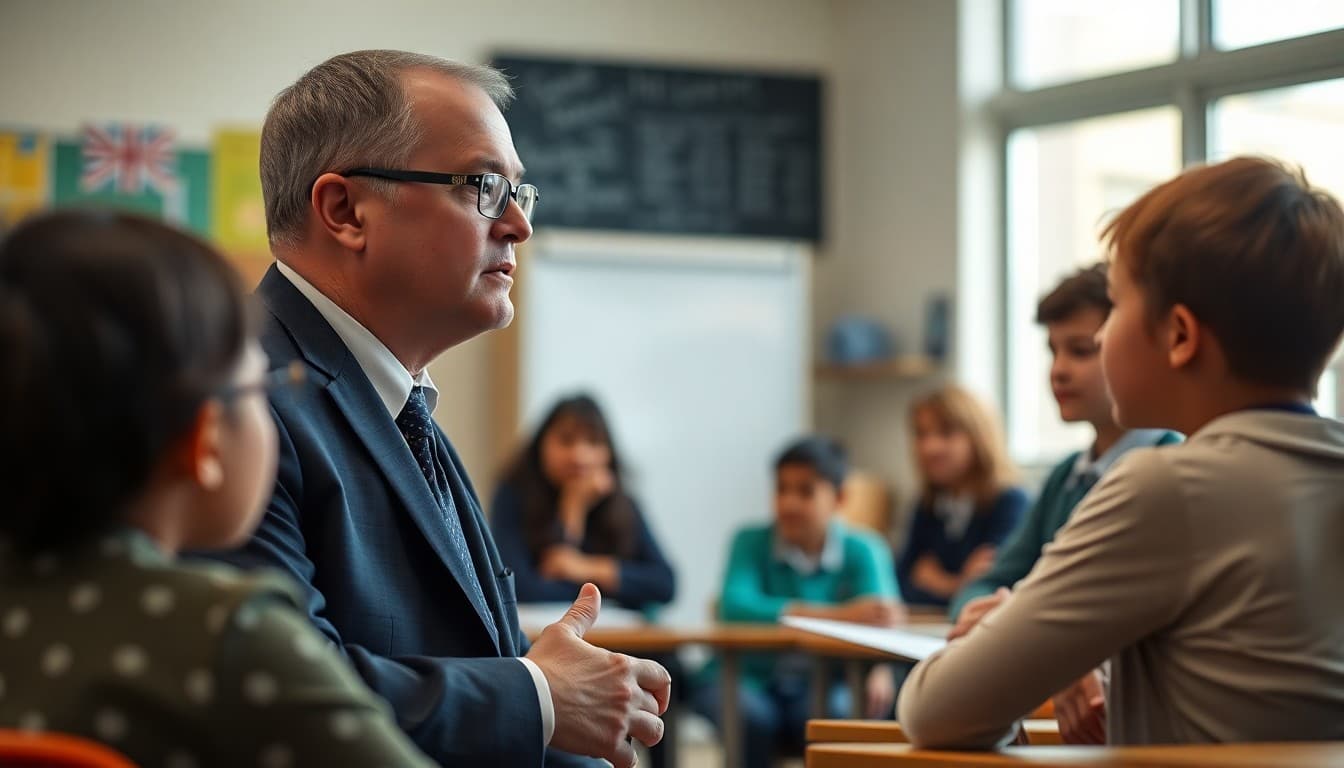 District administrator communicating with school community