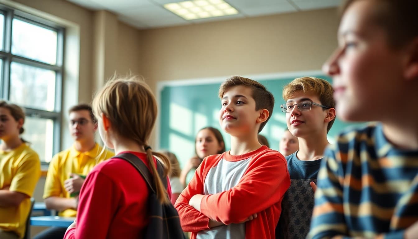 District school community members at a school event or presentation