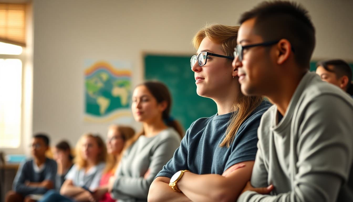 District school community members at a school event or presentation
