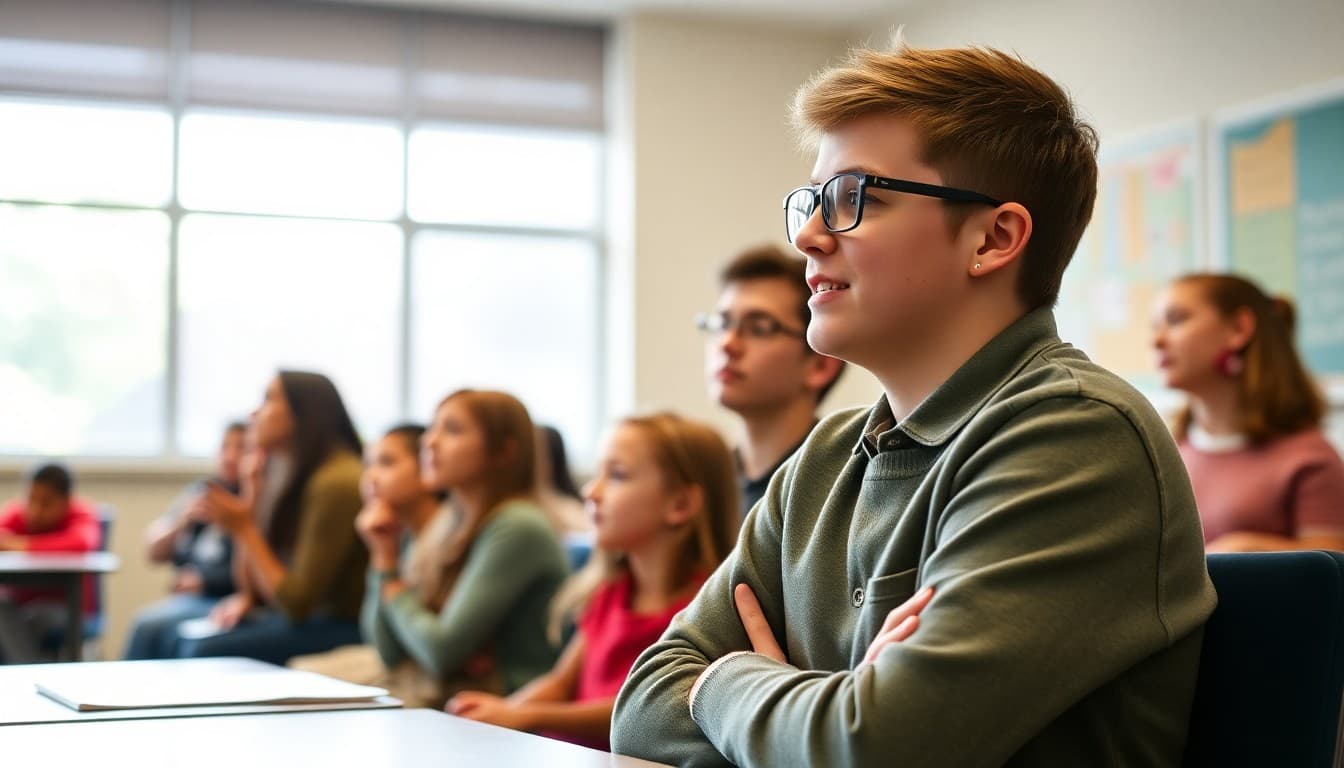 District school community members at a school event or presentation