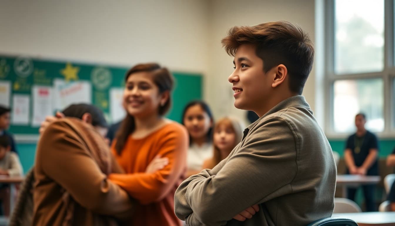 District school community members at a school event or presentation