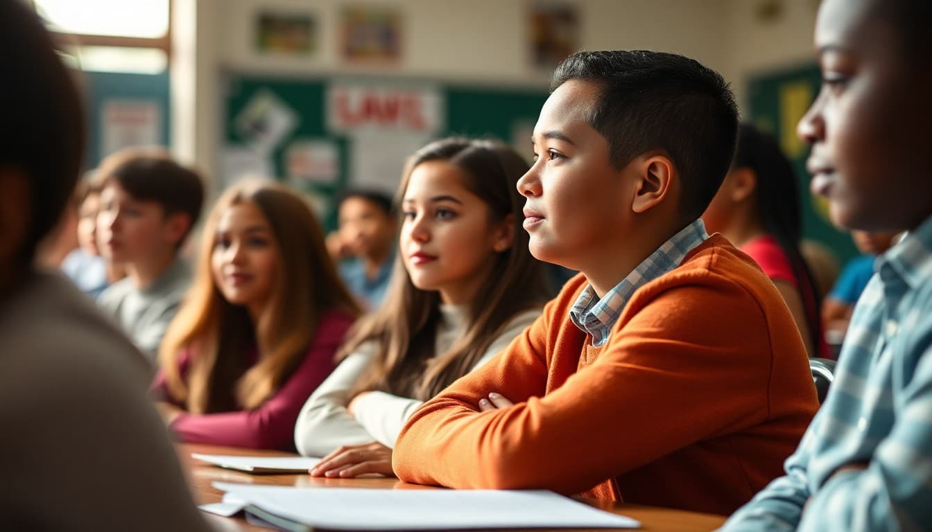 District school community members at a school event or presentation