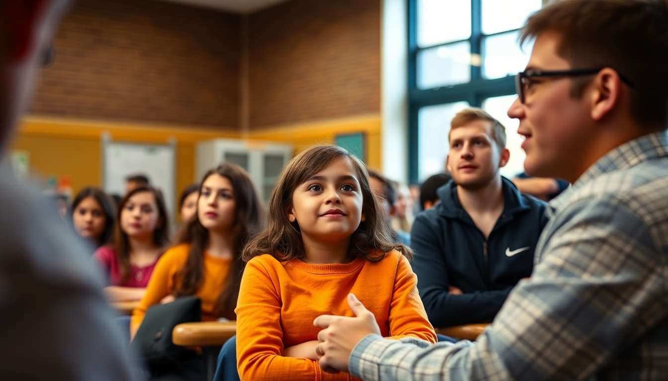 District school community members at a school event or presentation