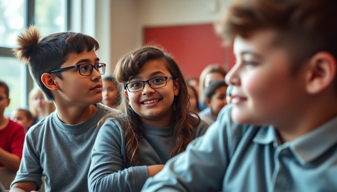 District school community members at a school event or presentation