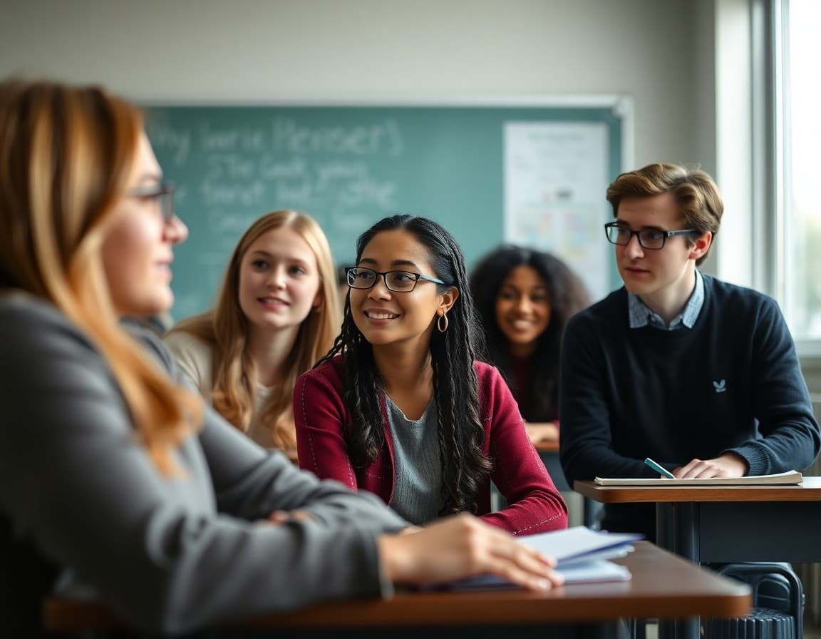 Young adults in a teacher preparation workshop with a mentor educator