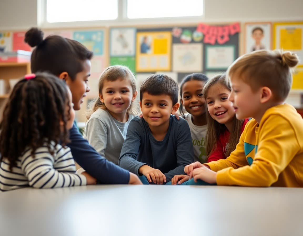 Elementary classroom activity related to friendship circles and peer inclusion programs with engaged students