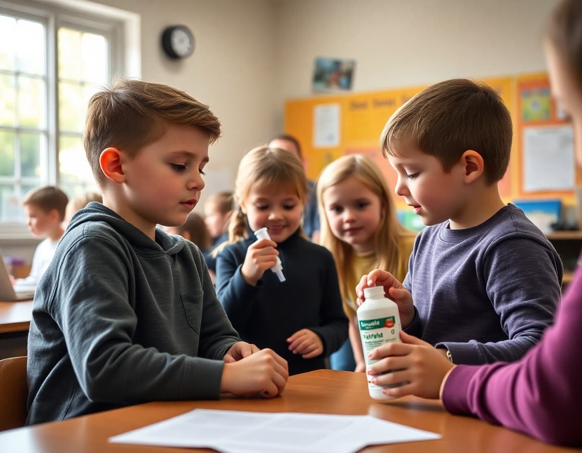 Elementary classroom activity related to insect repellent use and tick prevention for outdoor learning with engaged students