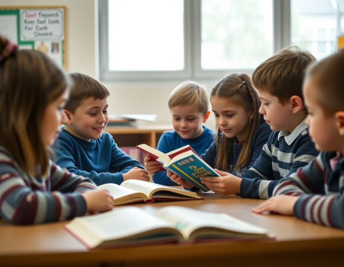 Elementary classroom activity related to choosing just-right books for independent reading with engaged students