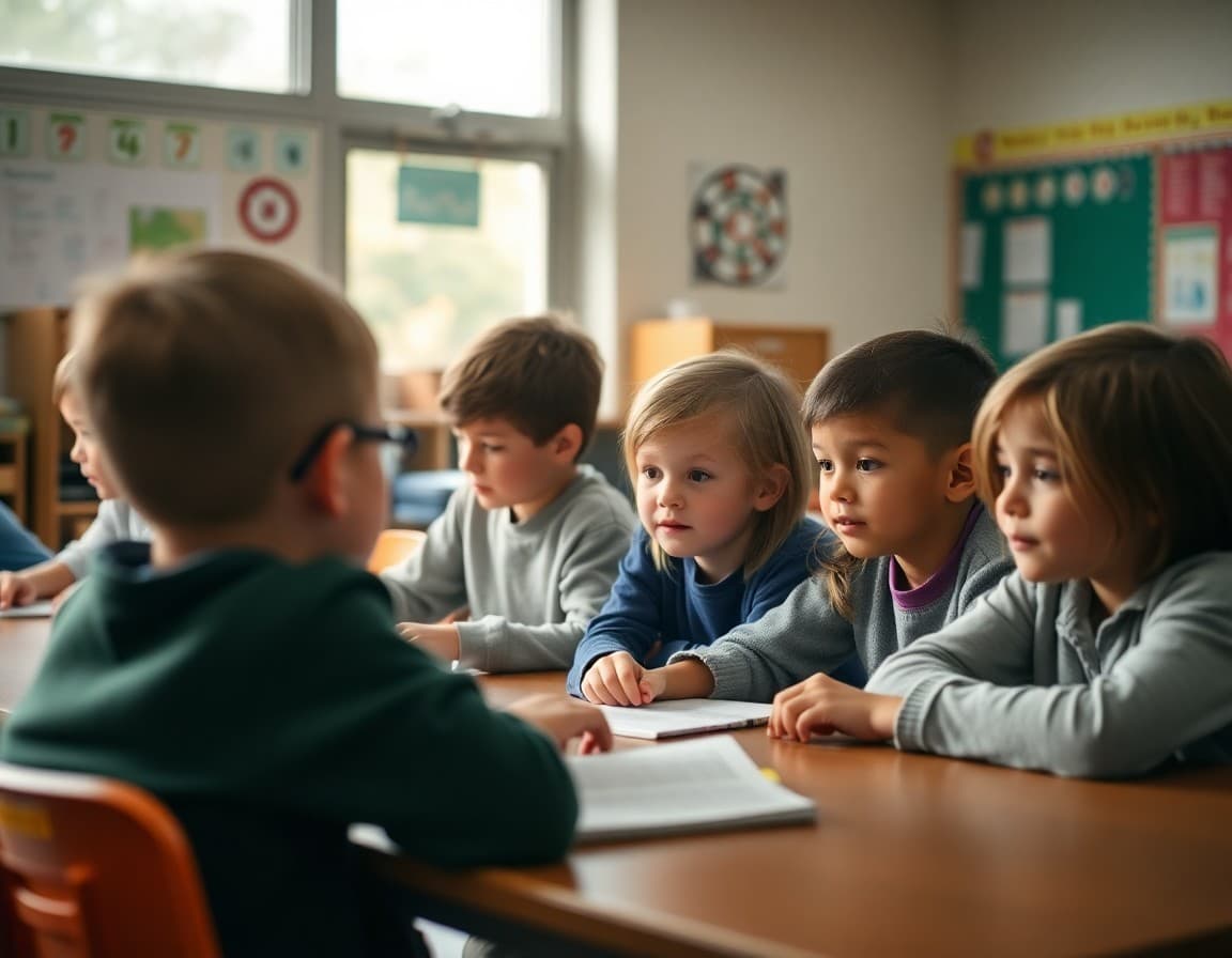 Elementary classroom activity related to STAR Reading assessment and growth tracking with engaged students