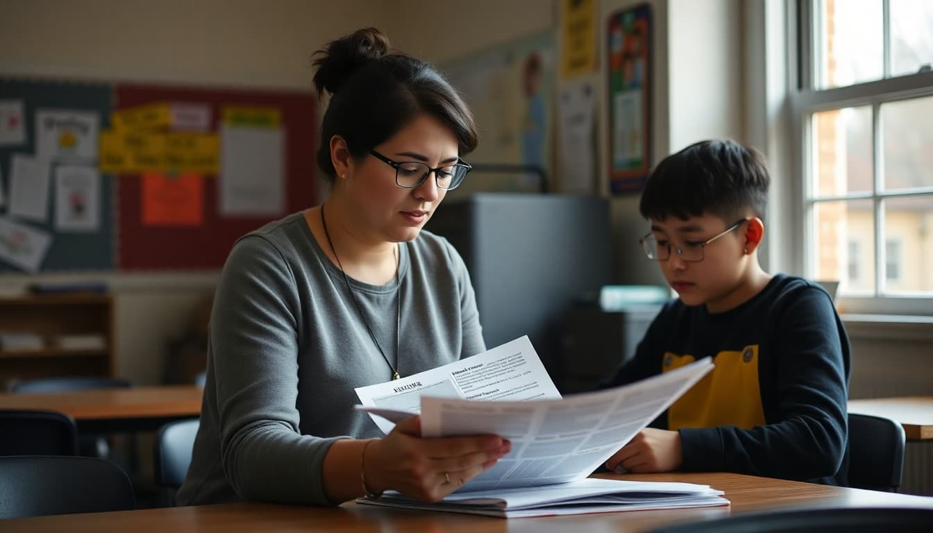 Maine ELL coordinator preparing a multilingual newsletter for Portland school families