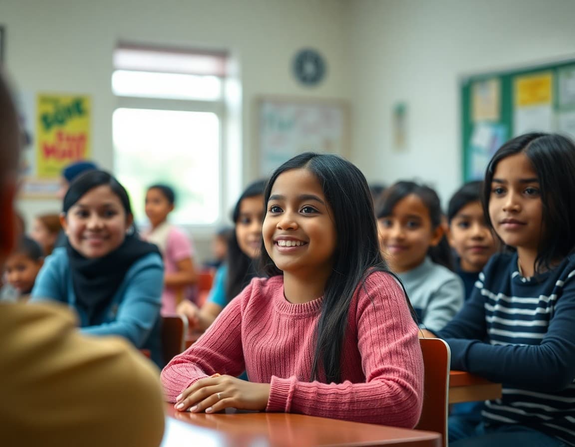 Michigan multilingual school community event with families from diverse backgrounds