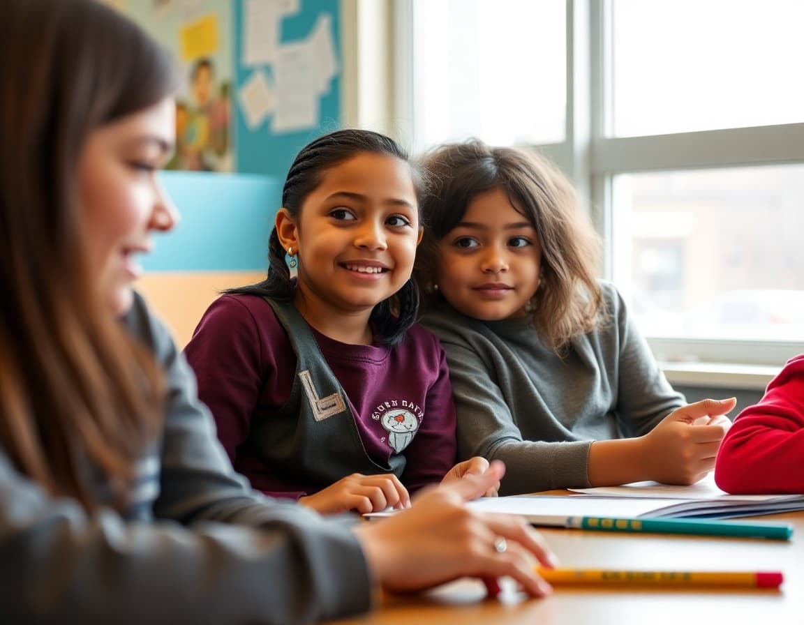 Nebraska multilingual families at school community event in Omaha