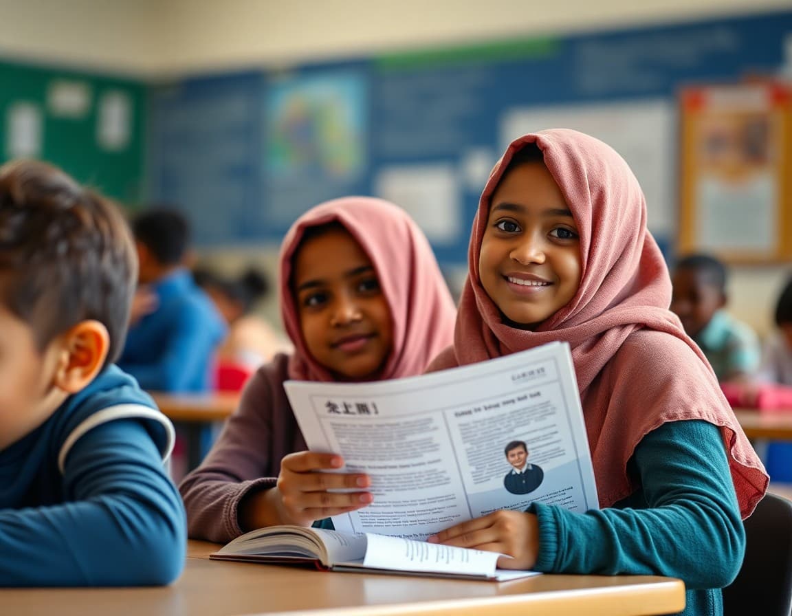 Multilingual ELL newsletter with English and Somali sections for Vermont school families