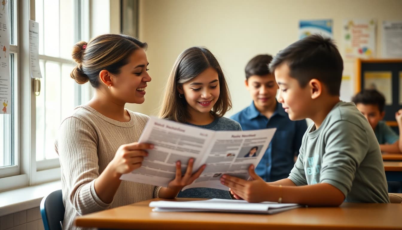 ELL teacher in West Virginia sending a bilingual newsletter to multilingual school families
