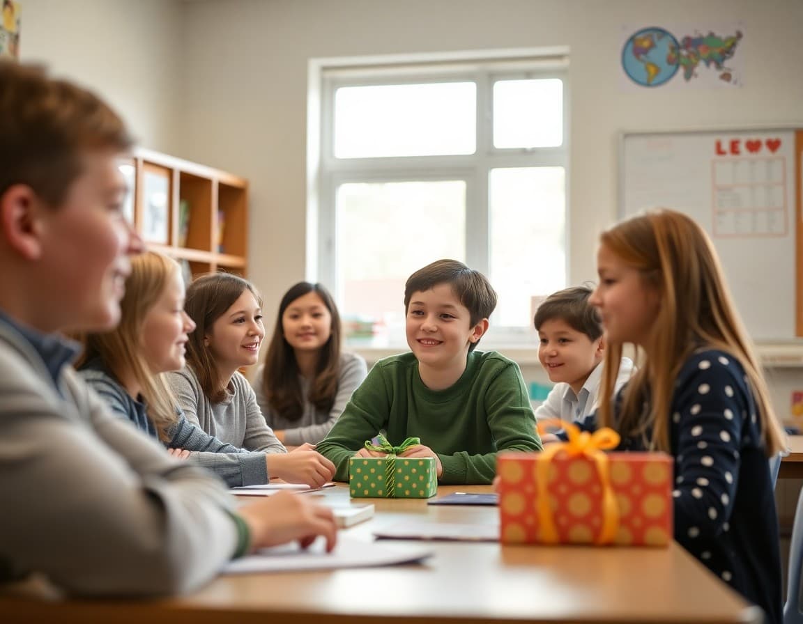 End-of-year newsletter section on teacher appreciation gifts with class fund contribution information