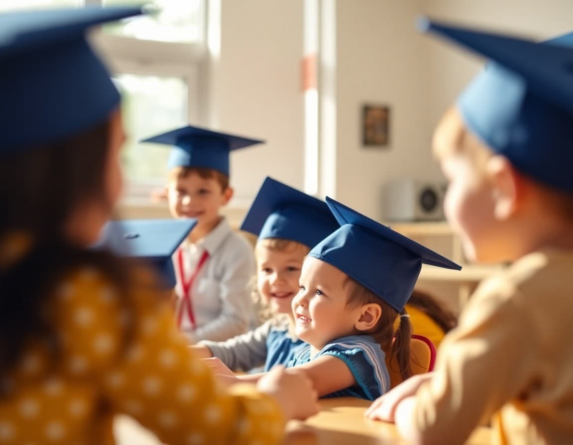 Kindergarten graduation newsletter template with ceremony details and family preparation tips
