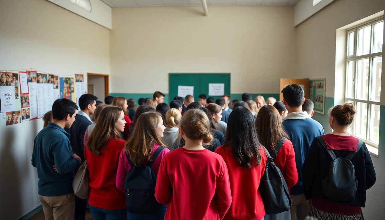 School community gathering at closing school building one last time to say farewell together