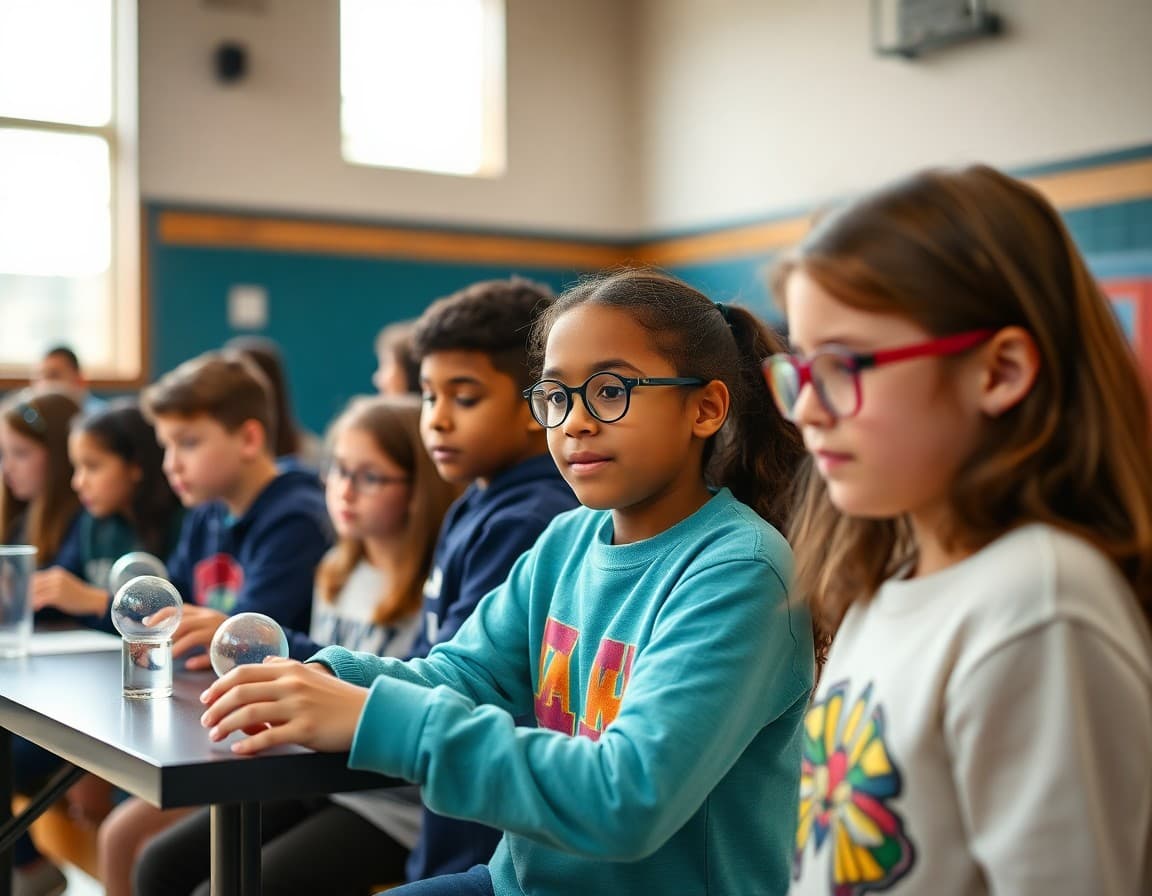 Maryland gifted students in a Science Olympiad practice session at a suburban school gymnasium