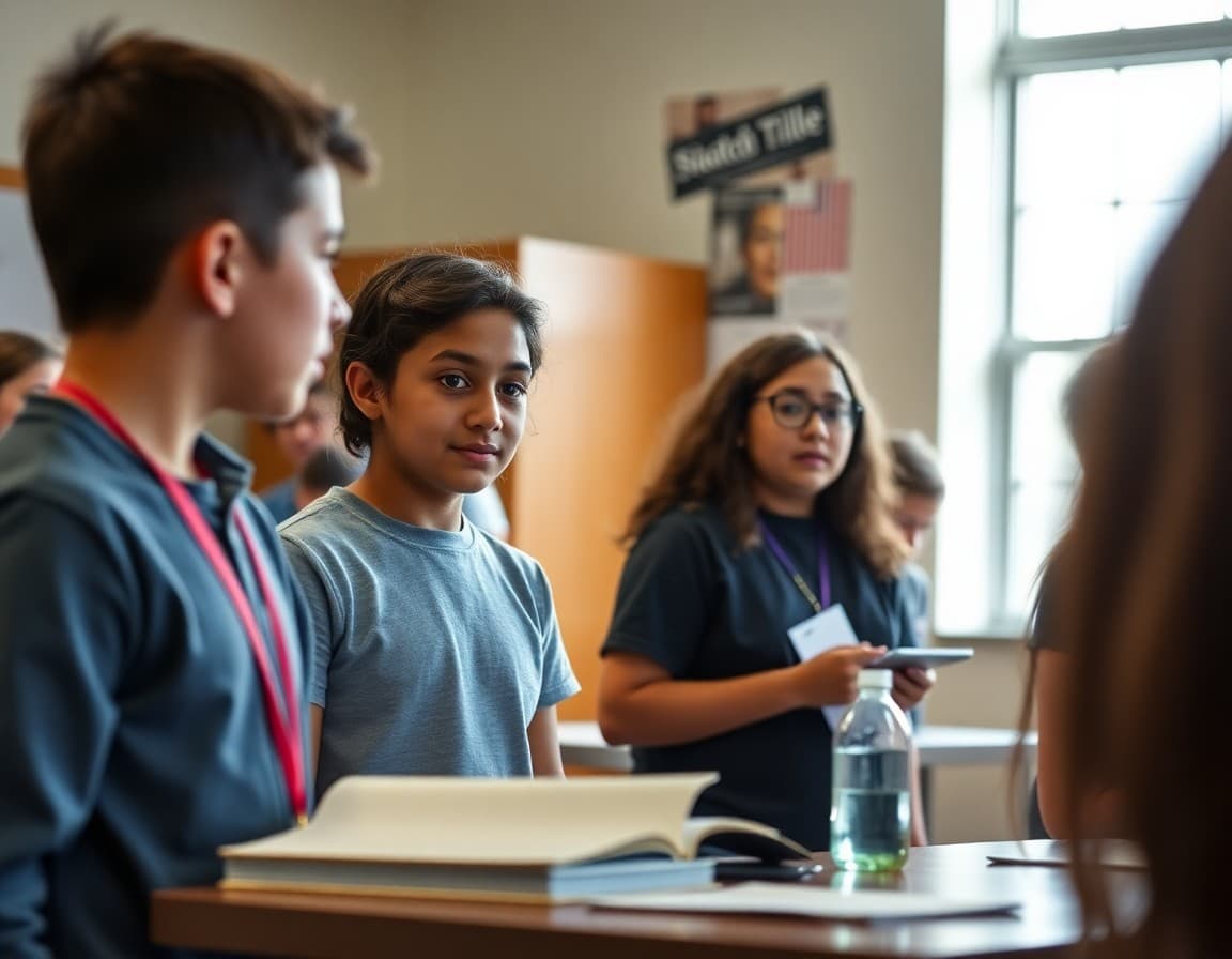 Mississippi gifted students at a regional academic competition presenting a research project
