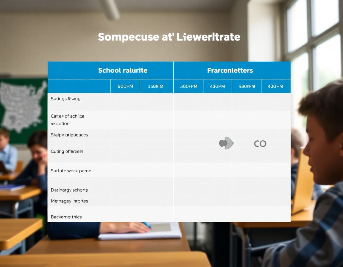 Side-by-side feature comparison chart for school newsletter software platforms