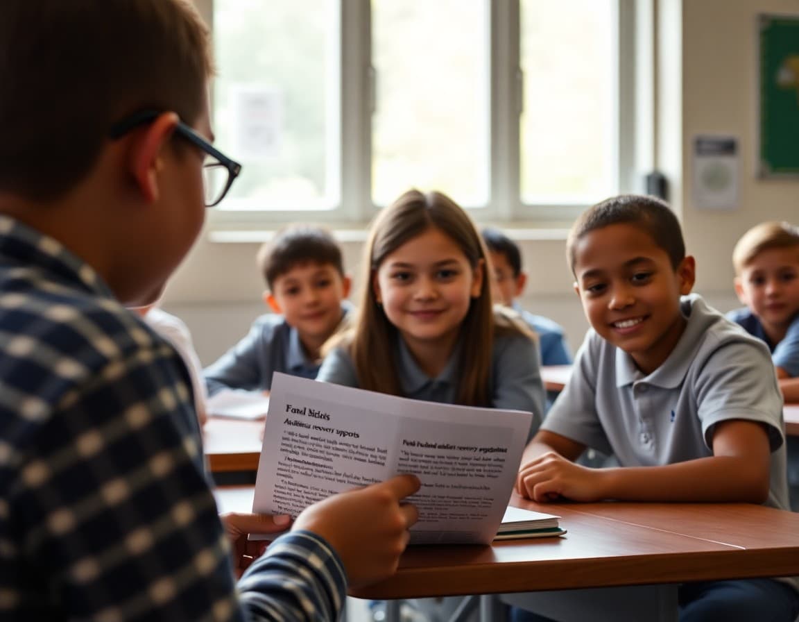 School newsletter explaining academic recovery supports and family resources