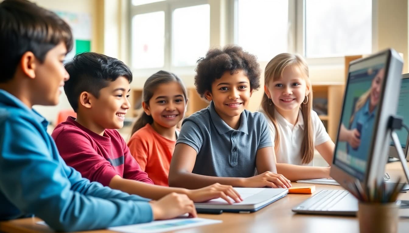 School using Constant Contact email platform for parent newsletters on computer