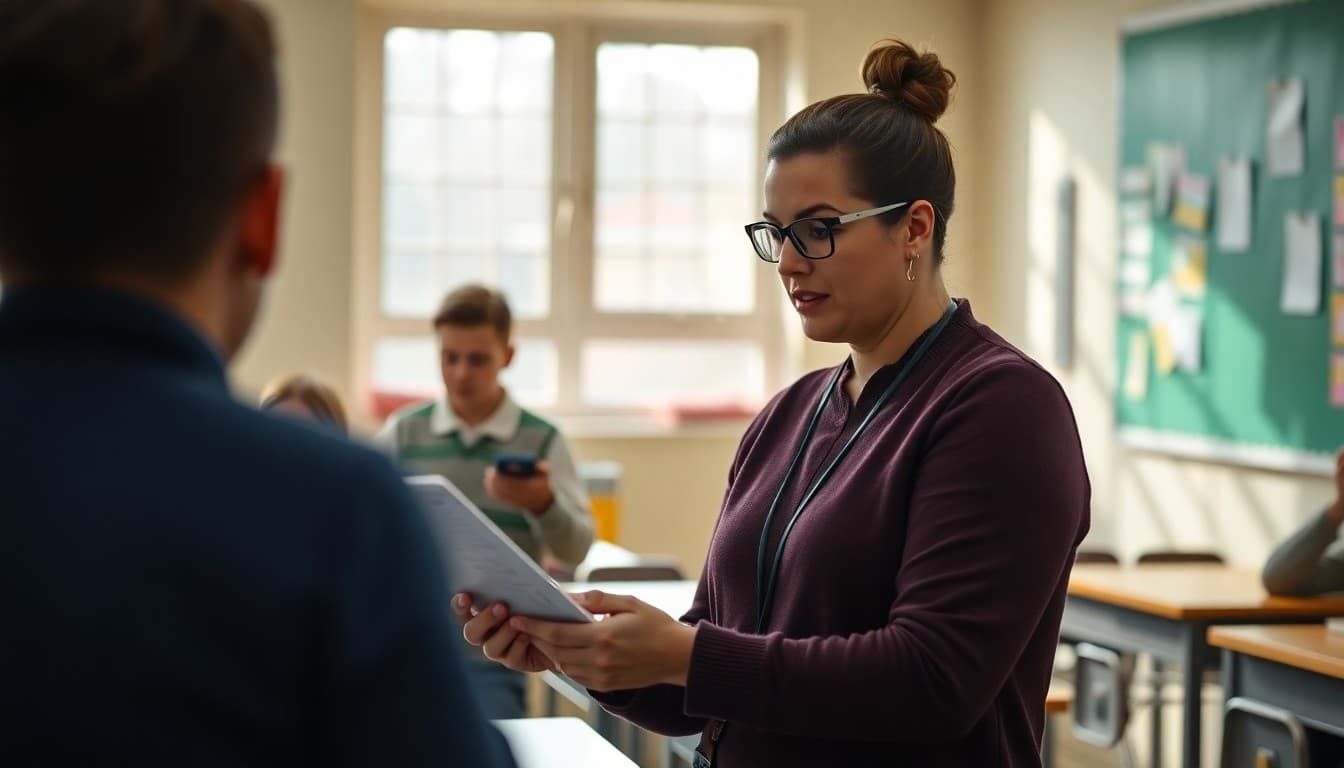 School administrator tracking parent response metrics from newsletter call-to-action links