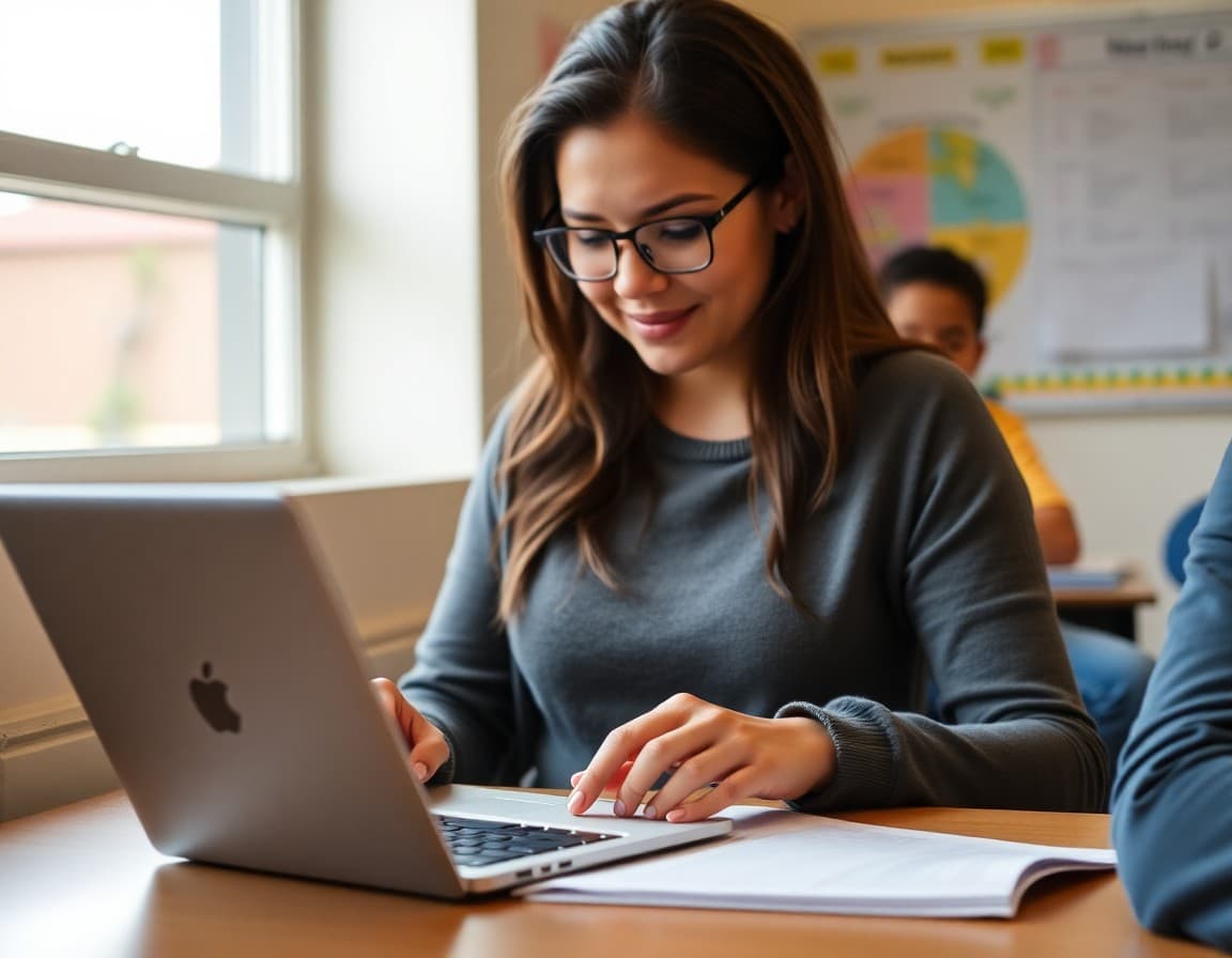 Parent filling out a volunteer sign-up form linked from a school newsletter