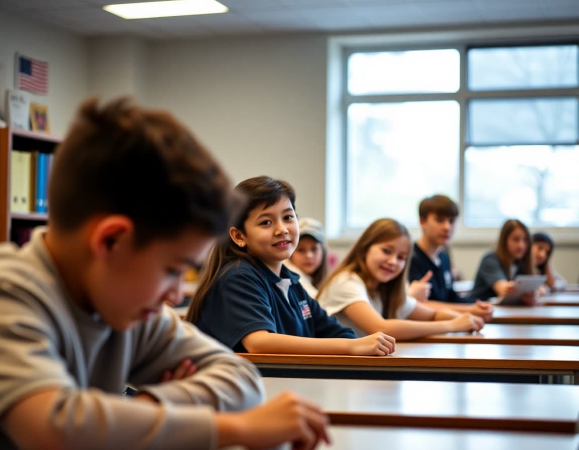School newsletter section featuring student achievement spotlights with names and accomplishments