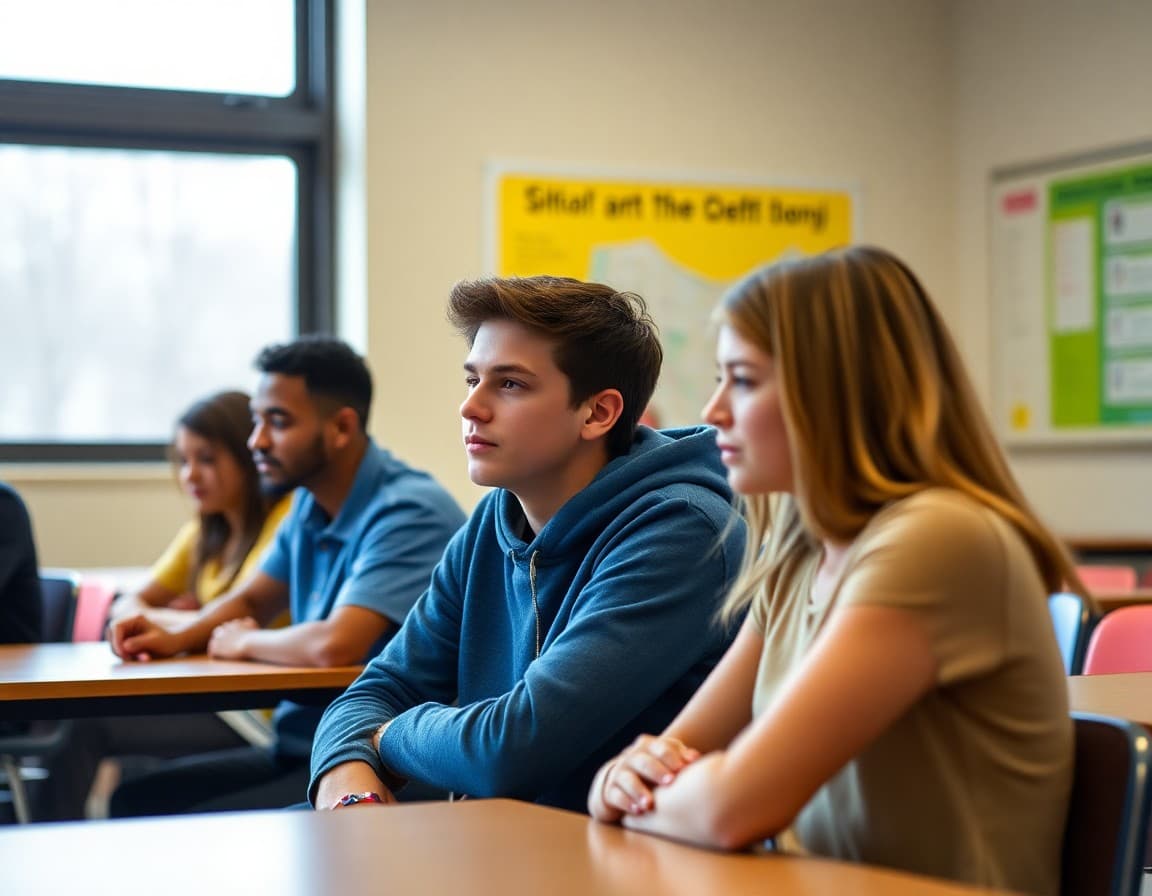 High school parent newsletter about teen mental health signs, stress management, and support resources