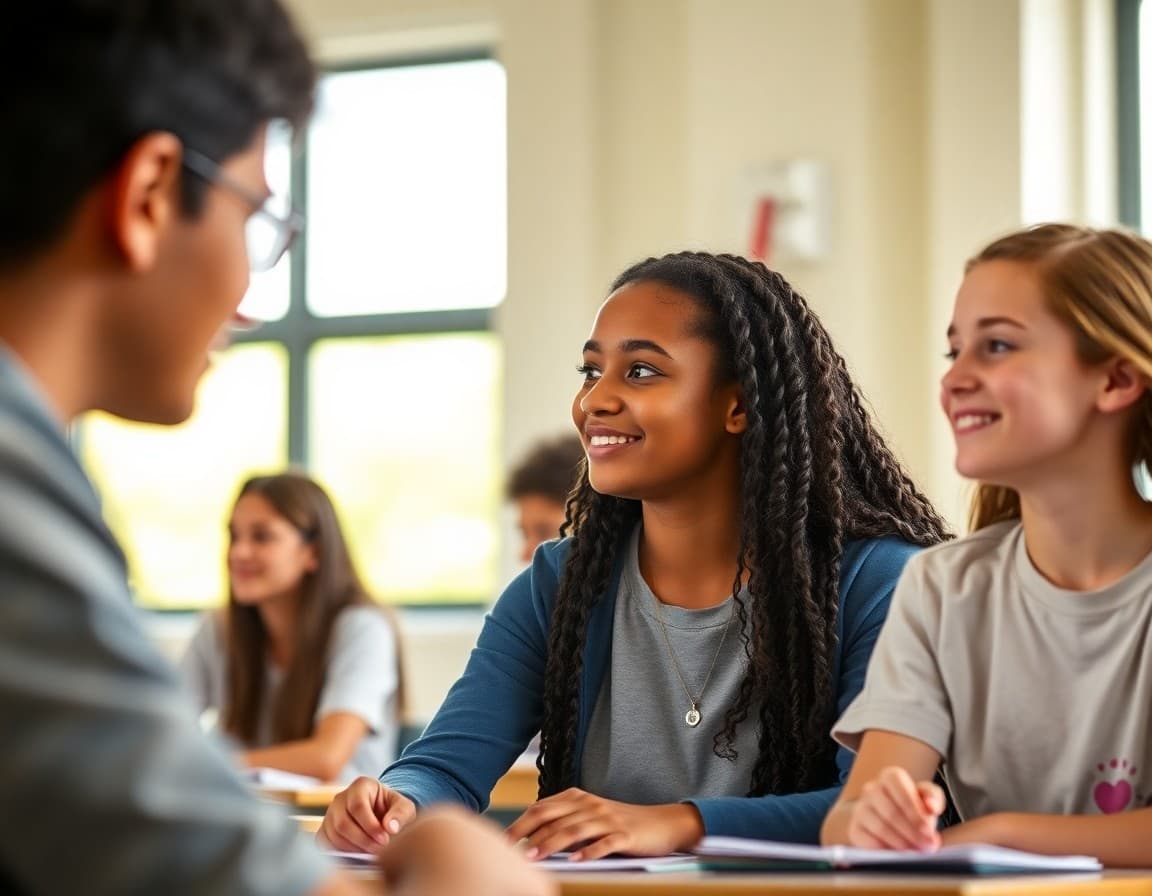 High school scholarship newsletter showing application deadlines, eligibility criteria, and essay tips