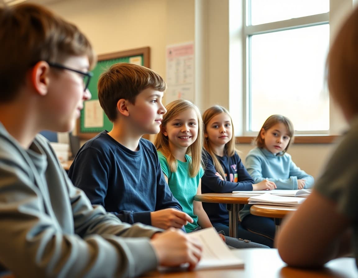 Middle school newsletter showing academic updates and extracurricular events for South Dakota families