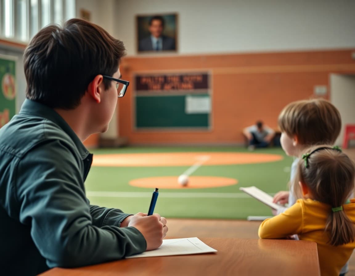 Math teacher Pythagorean theorem newsletter showing a baseball diamond distance example for families
