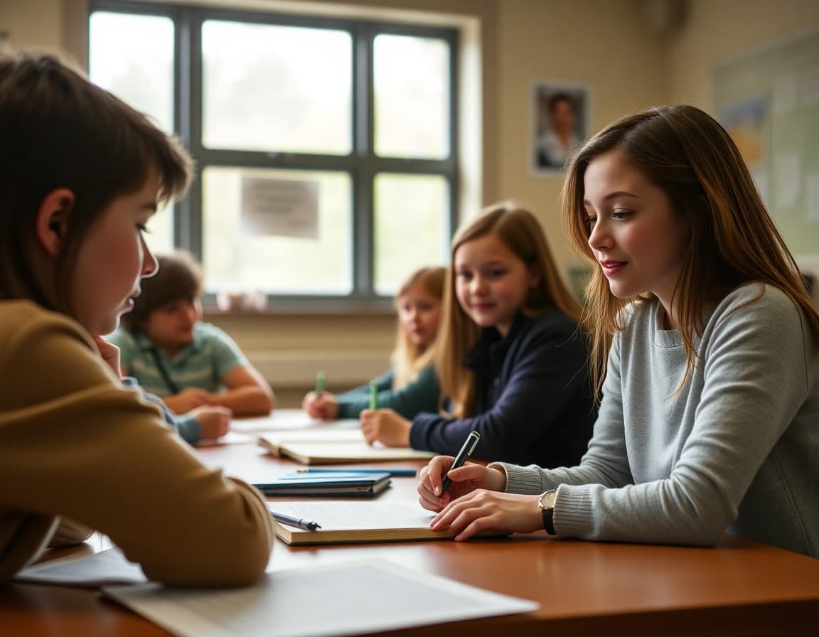 Vermont middle school newsletter showing academic updates and VTCAP preparation information for families