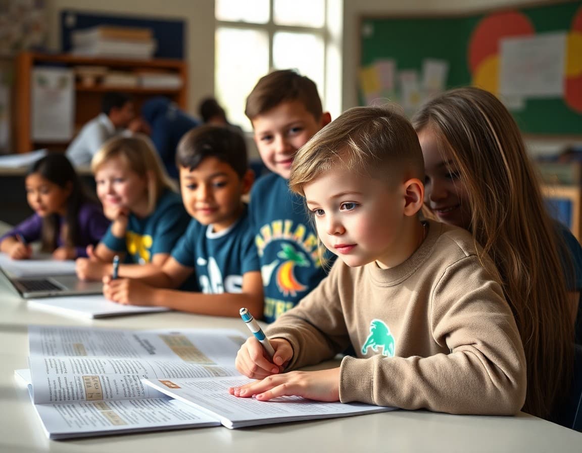 Magnet school newsletter showing program highlights and student project results