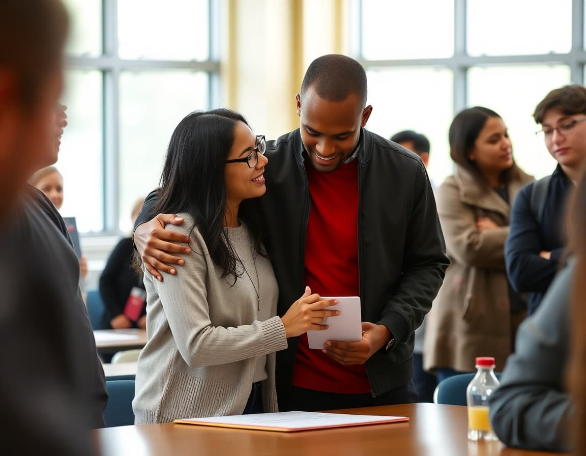 First-gen college student celebrated by family at school signing day event