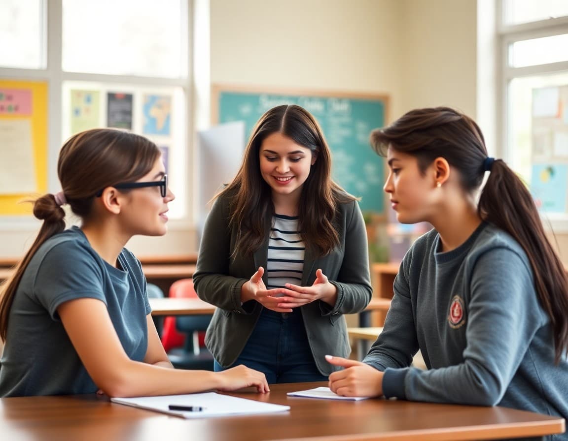 School counselor training student peer mediators in structured conflict resolution techniques