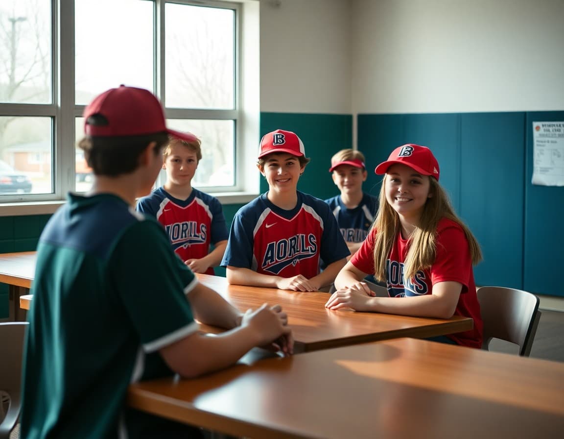 School spring sports schedule showing track baseball softball tennis and lacrosse teams