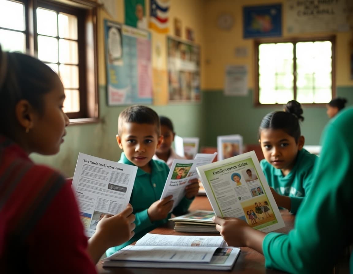 Title I family compact documents and newsletters at a Georgia rural school with bilingual materials