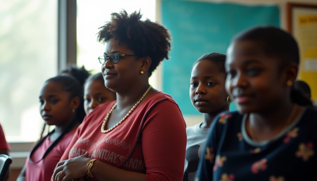 Mississippi Title I school parents at a Delta community school family engagement night