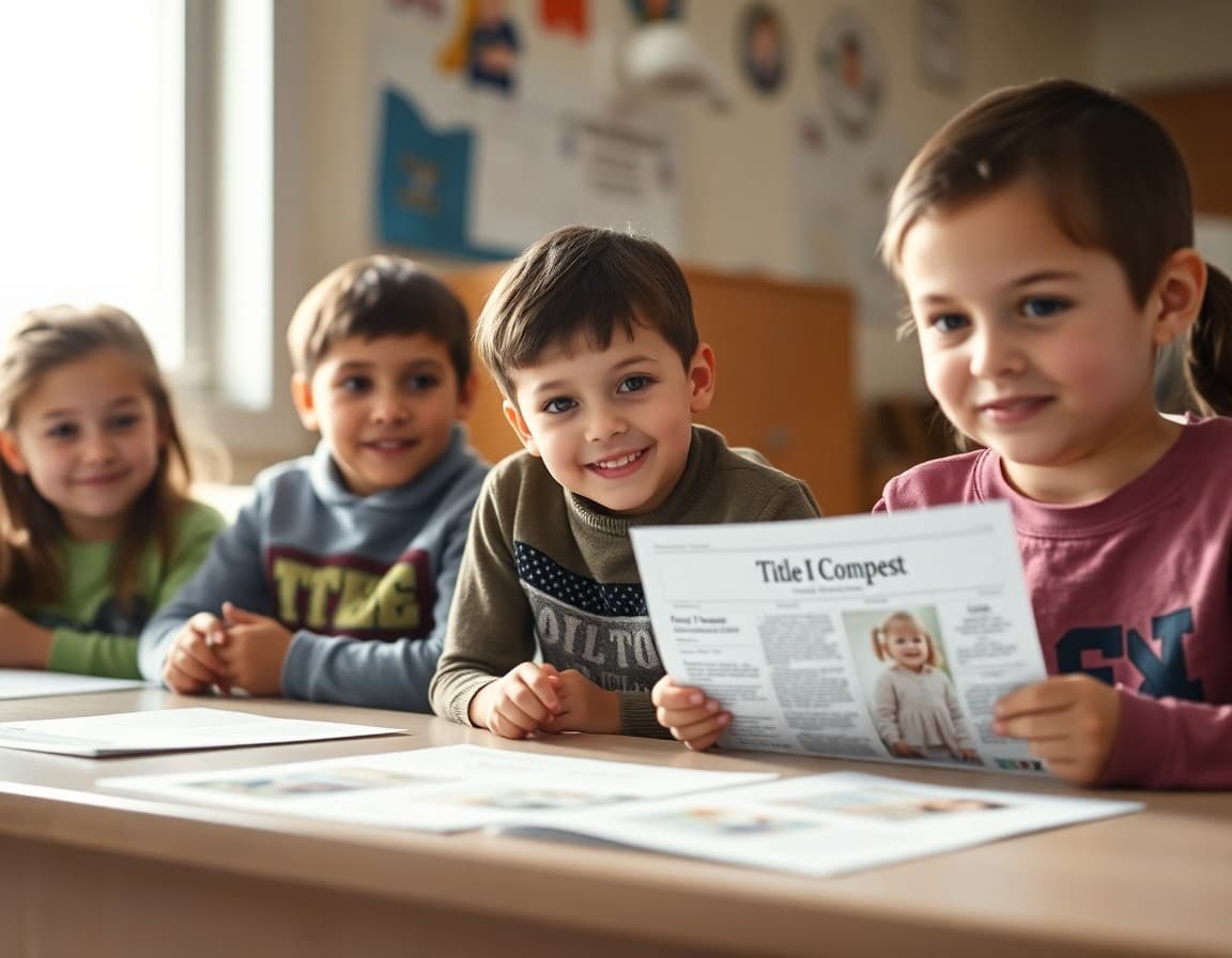 Title I family compact and school newsletter at a South Dakota reservation school