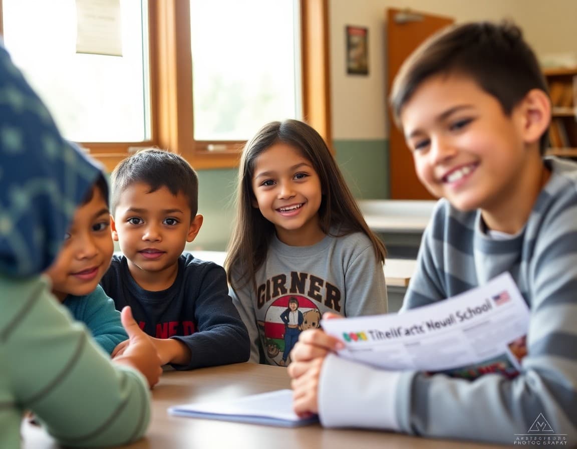 Bilingual Title I family compact and school newsletter at a Washington state rural agricultural school
