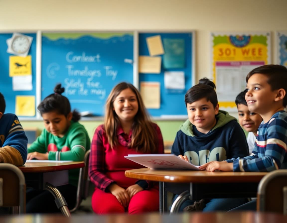 Multilingual Title I family compact and school newsletter at a Wisconsin urban elementary school
