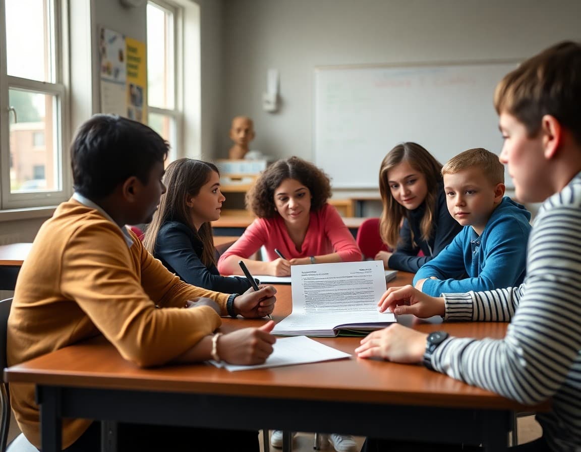 A state special education compliance monitoring report reviewed by a district team