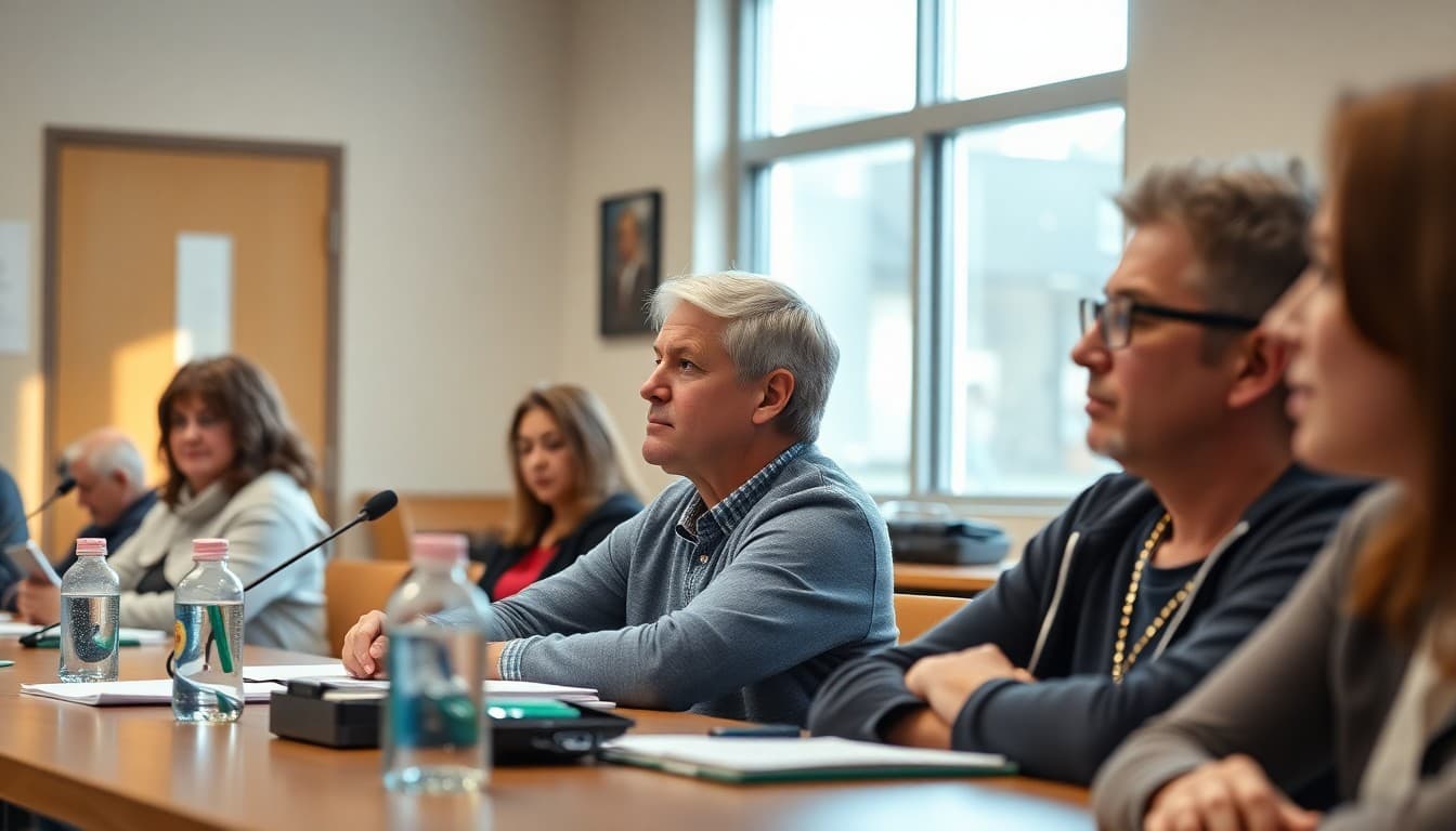 Washington state school board members at a public governance meeting with community families and staff present