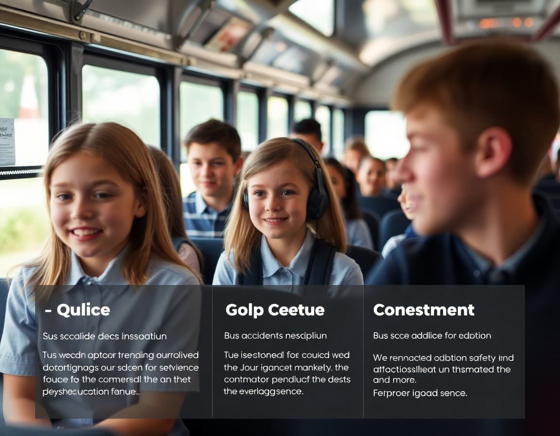 Bus accident school communication newsletter template with safety update sections